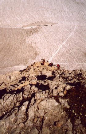 Aufstieg oberhalb vom Gletscher